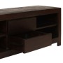 Solid acacia wood TV stand in dark brown, measuring 120x30x40 cm. by , TV Furniture - Ref: Foro24-246098, Price: 245,40 €, Di...