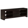 Solid acacia wood TV stand in dark brown, measuring 120x30x40 cm. by , TV Furniture - Ref: Foro24-246098, Price: 245,40 €, Di...