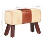 Bank horse gym genuine leather wood brown handle 58 cm by , Dining and kitchen benches - Ref: Foro24-320785, Price: 85,26 €, ...