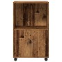 Engineered wood aged cabinet with wheels 55x40x91 cm by , Sideboards - Ref: Foro24-853189, Price: 67,31 €, Discount: %