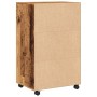 Engineered wood aged cabinet with wheels 55x40x91 cm by , Sideboards - Ref: Foro24-853189, Price: 67,31 €, Discount: %