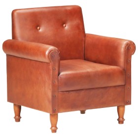 Brown genuine leather armchair by , Armchairs - Ref: Foro24-320778, Price: 265,90 €, Discount: %