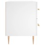 Bedside tables 2 units engineered wood white 40x35x47.5 cm by , Nightstands - Ref: Foro24-827277, Price: 108,21 €, Discount: %