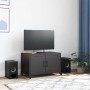 TV stand made of black cold-rolled steel, measuring 68x39x43.5 cm. by , TV Furniture - Ref: Foro24-846638, Price: 69,41 €, Di...