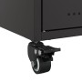 TV stand made of black cold-rolled steel, measuring 68x39x43.5 cm. by , TV Furniture - Ref: Foro24-846638, Price: 69,41 €, Di...