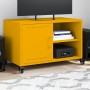 TV stand made of cold-rolled yellow mustard steel, measuring 68x39x43.5 cm. by , TV Furniture - Ref: Foro24-846671, Price: 73...