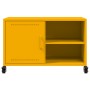 TV stand made of cold-rolled yellow mustard steel, measuring 68x39x43.5 cm. by , TV Furniture - Ref: Foro24-846671, Price: 73...