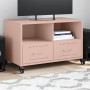 TV stand made of cold-rolled steel in pink, measuring 68x39x43.5 cm. by , TV Furniture - Ref: Foro24-846699, Price: 87,99 €, ...