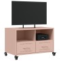 Mueble para TV acero laminado en frío rosa 68x39x43,5 cm de , Muebles TV - Ref: Foro24-846699, Precio: 88,05 €, Descuento: %