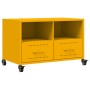 TV stand made of cold-rolled yellow mustard steel, measuring 68x39x43.5 cm. by , TV Furniture - Ref: Foro24-846701, Price: 88...