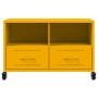 TV stand made of cold-rolled yellow mustard steel, measuring 68x39x43.5 cm. by , TV Furniture - Ref: Foro24-846701, Price: 88...