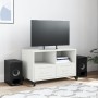 Mueble para TV acero laminado en frío blanco 68x39x43,5 cm de , Muebles TV - Ref: Foro24-846703, Precio: 88,05 €, Descuento: %