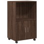 Engineered wood brown oak 55x40x91 cm wheeled cabinet by , Sideboards - Ref: Foro24-853188, Price: 69,99 €, Discount: %