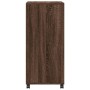 Armario con ruedas madera ingeniería marrón roble 55x40x91 cm de , Aparadores - Ref: Foro24-853188, Precio: 69,99 €, Descuent...