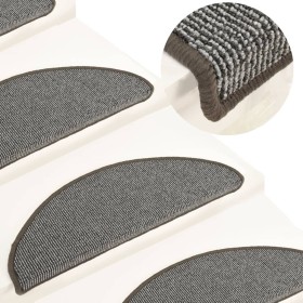 Stair tread carpets 15 units gray 65x21x4 cm by , Stair mats - Ref: Foro24-149854, Price: 61,75 €, Discount: %