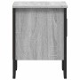 Mesita de noche madera de ingeniería gris Sonoma 40x30x40 cm de , Mesitas de noche - Ref: Foro24-848520, Precio: 40,22 €, Des...