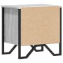 Mesita de noche madera de ingeniería gris Sonoma 40x30x40 cm de , Mesitas de noche - Ref: Foro24-848520, Precio: 40,22 €, Des...