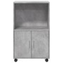 Engineered wood gray concrete 55x40x91 cm wheeled wardrobe by , Sideboards - Ref: Foro24-853185, Price: 67,31 €, Discount: %