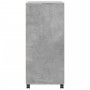 Engineered wood gray concrete 55x40x91 cm wheeled wardrobe by , Sideboards - Ref: Foro24-853185, Price: 67,31 €, Discount: %