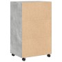 Engineered wood gray concrete 55x40x91 cm wheeled wardrobe by , Sideboards - Ref: Foro24-853185, Price: 67,31 €, Discount: %