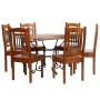 Juego de mesas de comedor 7 unidades madera maciza de acacia de , muebles para cocinas y comedores - Ref: Foro24-275338, Prec...