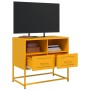 Steel TV stand in mustard yellow, 68x39x60.5 cm by , TV Furniture - Ref: Foro24-846551, Price: 90,04 €, Discount: %