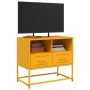 Steel TV stand in mustard yellow, 68x39x60.5 cm by , TV Furniture - Ref: Foro24-846551, Price: 90,04 €, Discount: %