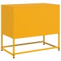 Steel TV stand in mustard yellow, 68x39x60.5 cm by , TV Furniture - Ref: Foro24-846551, Price: 90,04 €, Discount: %