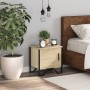 Bedside table made of plywood in oak color, measuring 40x30x40 cm. by , Nightstands - Ref: Foro24-848516, Price: 39,23 €, Dis...