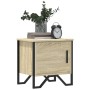 Bedside table made of plywood in oak color, measuring 40x30x40 cm. by , Nightstands - Ref: Foro24-848516, Price: 39,23 €, Dis...