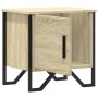 Bedside table made of plywood in oak color, measuring 40x30x40 cm. by , Nightstands - Ref: Foro24-848516, Price: 39,23 €, Dis...