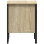 Bedside table made of plywood in oak color, measuring 40x30x40 cm. by , Nightstands - Ref: Foro24-848516, Price: 39,23 €, Dis...