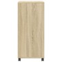 Rolling oak Sonoma wood cabinet 55x40x91 cm by , Sideboards - Ref: Foro24-853184, Price: 67,99 €, Discount: %