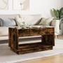 Coffee table with Infinity LED smoked oak 90x50x50 cm by , Coffee table - Ref: Foro24-847669, Price: 151,65 €, Discount: %