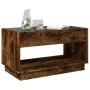 Coffee table with Infinity LED smoked oak 90x50x50 cm by , Coffee table - Ref: Foro24-847669, Price: 151,65 €, Discount: %