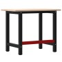 Rectangular solid oak workbench 100x60x81.5 cm by , Work tables - Ref: Foro24-3309656, Price: 141,72 €, Discount: %