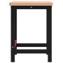 Solid beech wood rectangular workbench 100x60x83 cm by , Work tables - Ref: Foro24-3309661, Price: 172,58 €, Discount: %