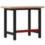 Solid beech wood rectangular workbench 100x60x83 cm by , Work tables - Ref: Foro24-3309661, Price: 172,58 €, Discount: %