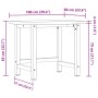 Banco de trabajo madera maciza haya rectangular 100x60x83 cm de , Mesas de trabajo - Ref: Foro24-3309661, Precio: 172,58 €, D...