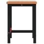 Solid beech wood rectangular workbench 100x60x83 cm by , Work tables - Ref: Foro24-3309663, Price: 170,19 €, Discount: %