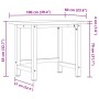 Banco de trabajo madera maciza haya rectangular 100x60x83 cm de , Mesas de trabajo - Ref: Foro24-3309663, Precio: 170,19 €, D...