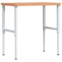 Rectangular solid wood workbench 100x60x(73-99.5) cm by , Work tables - Ref: Foro24-3309707, Price: 161,34 €, Discount: %