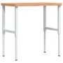 Rectangular solid wood workbench 100x60x(73-99.5) cm by , Work tables - Ref: Foro24-3309707, Price: 161,34 €, Discount: %