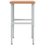 Solid beech wood workbench 100x(55-60)x(73-99.5) cm by , Work tables - Ref: Foro24-3309711, Price: 132,30 €, Discount: %