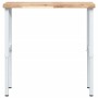 Rectangular solid wood workbench 100x60x(73-99.5) cm by , Work tables - Ref: Foro24-3309713, Price: 148,94 €, Discount: %