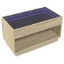 Coffee table with Infinity LED Sonoma oak 90x50x50 cm by , Coffee table - Ref: Foro24-847667, Price: 151,65 €, Discount: %