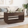 Coffee table with Infinity LED brown oak 90x50x50 cm by , Coffee table - Ref: Foro24-847671, Price: 156,89 €, Discount: %