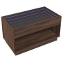 Mesa de centro con Infinity LED marrón roble 90x50x50 cm de , Mesas de centro - Ref: Foro24-847671, Precio: 156,99 €, Descuen...