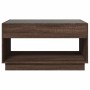 Mesa de centro con Infinity LED marrón roble 90x50x50 cm de , Mesas de centro - Ref: Foro24-847671, Precio: 156,99 €, Descuen...