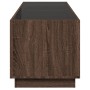 Mesa de centro con Infinity LED marrón roble 90x50x50 cm de , Mesas de centro - Ref: Foro24-847671, Precio: 156,99 €, Descuen...